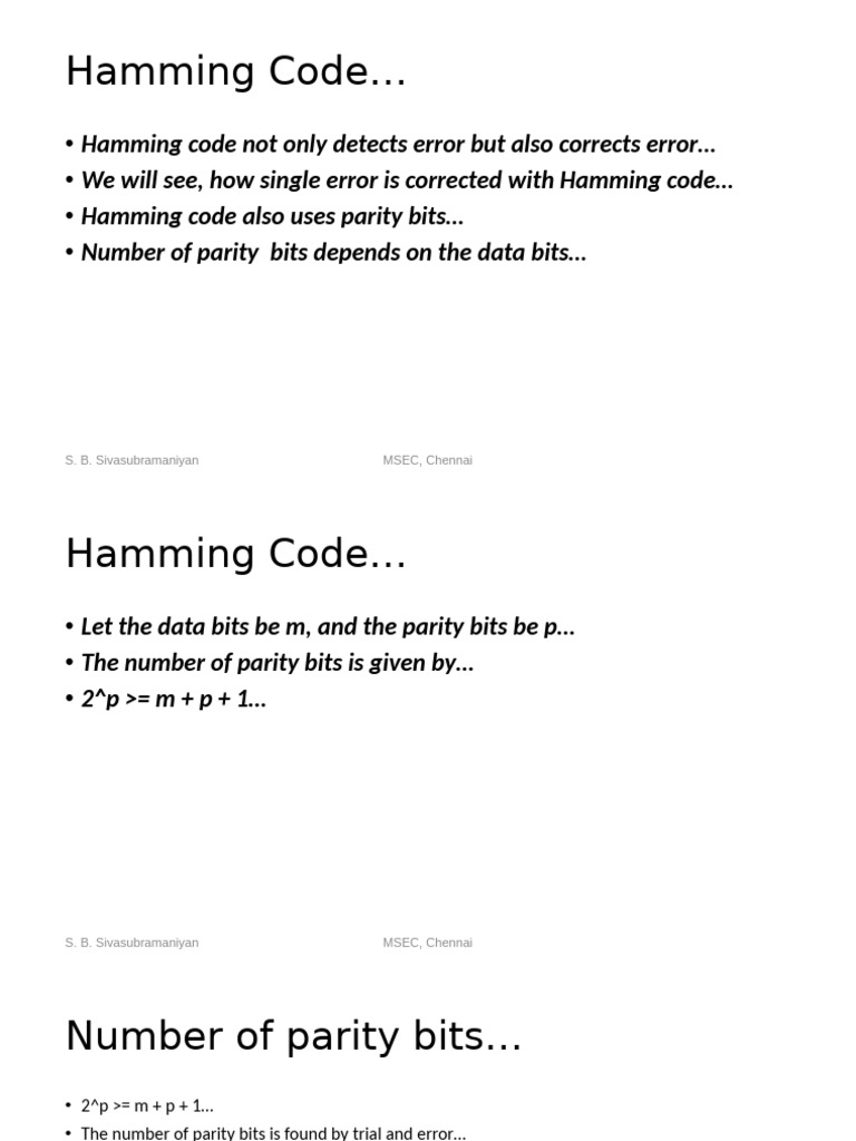 Hamming Code: Parity Bits for 60 Bits | PDF | Computer Science | Arithmetic