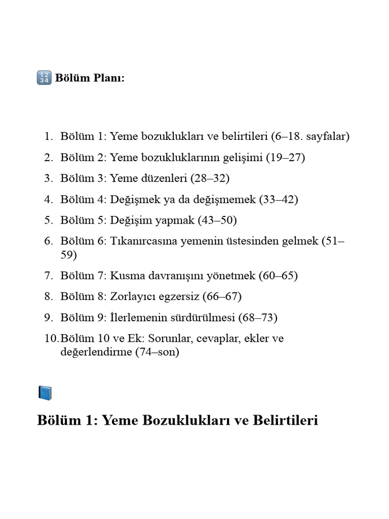 Yeme Bozukluğu Kaynak | PDF