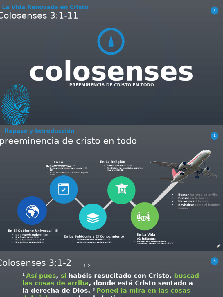 Vida Renovada en Colosenses 3:1-11 | PDF | Cristo (título) | Teología