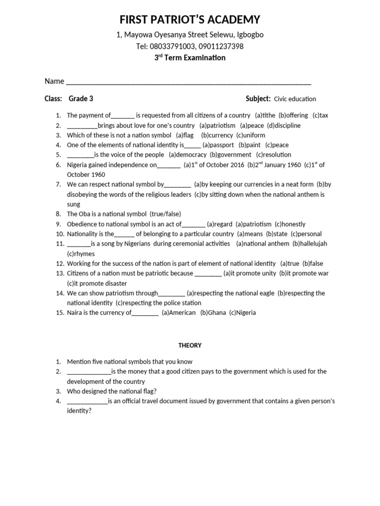 Civic Education | PDF