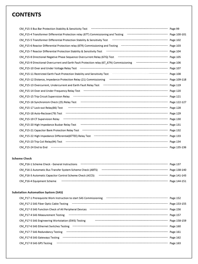 Relay and SAS Testing Procedures | PDF | Relay | Electrical Impedance