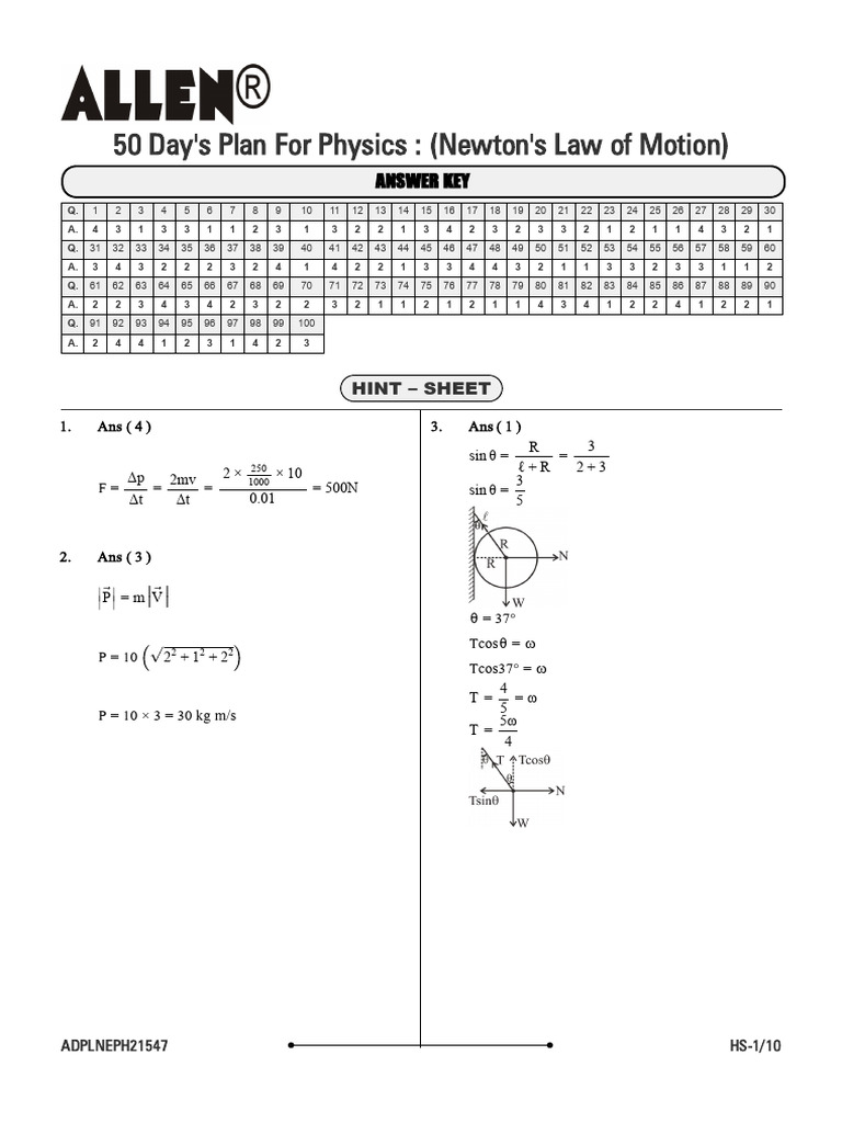 Inequalities in Newton's Laws | PDF | Force | Classical Mechanics