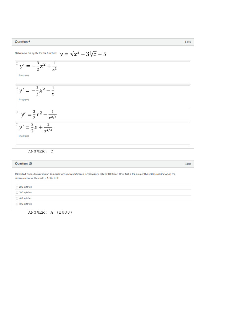 Calc 1 | PDF