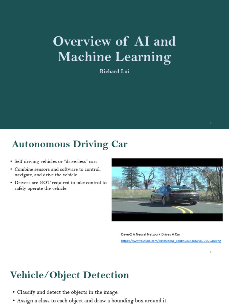 2 - Overview of AI and Machine Learning | PDF | Machine Learning ...