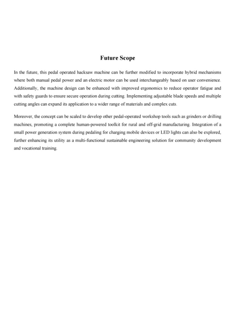 Future Scope | PDF