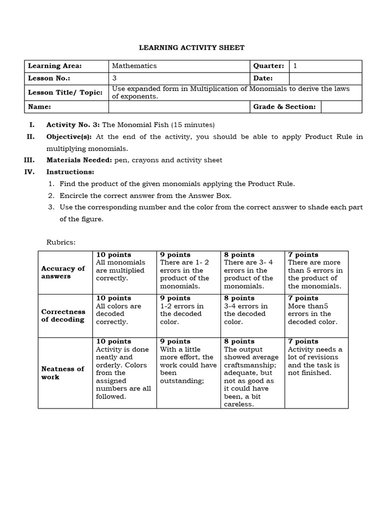 Day 1 MATH | PDF | Vision | Color