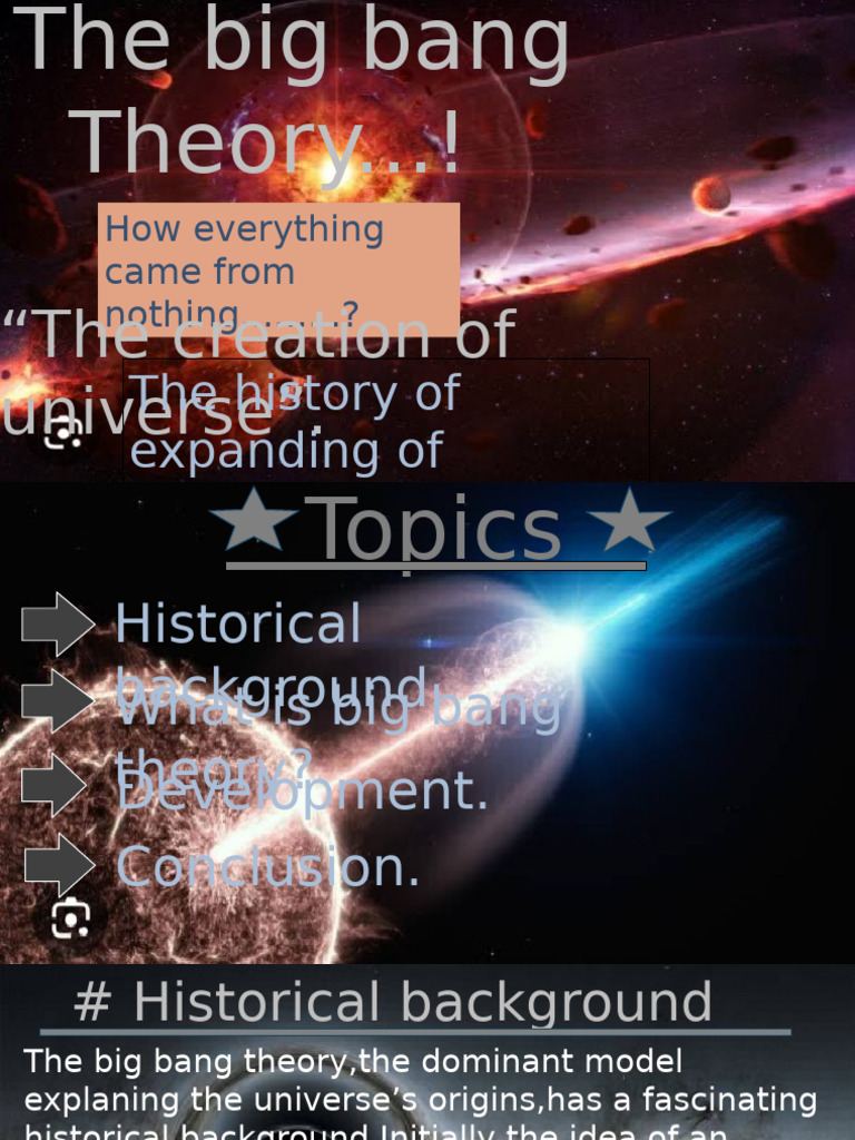 Overview of Big Bang Theory Stages | PDF