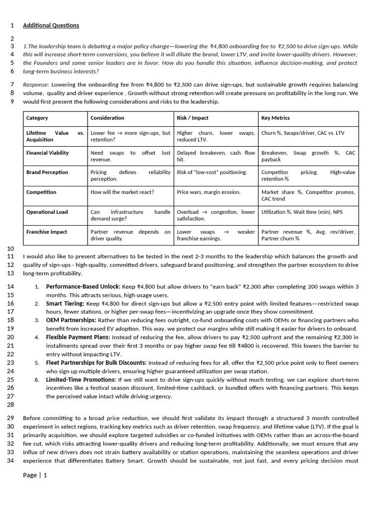 Final Formatted Additional Questions | PDF | Pricing | Profit (Economics)
