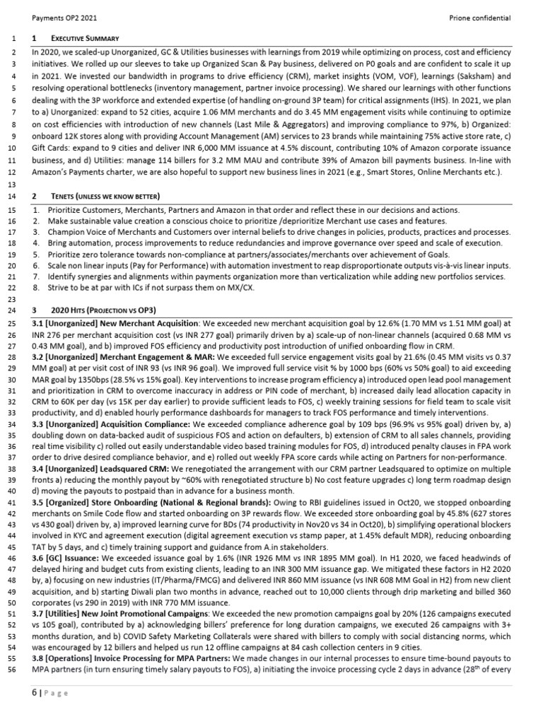 Payments OP2 2021 - Final | PDF | Banks | Credit