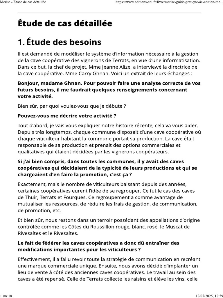 Merise Guide Pratique 4e Edition Modelisation Des Donnees Et Des ...