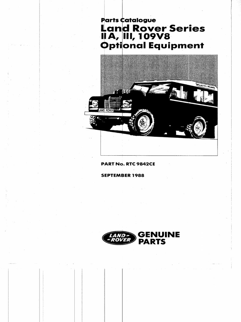 Series III Optional Parts Catalogue 1 | PDF