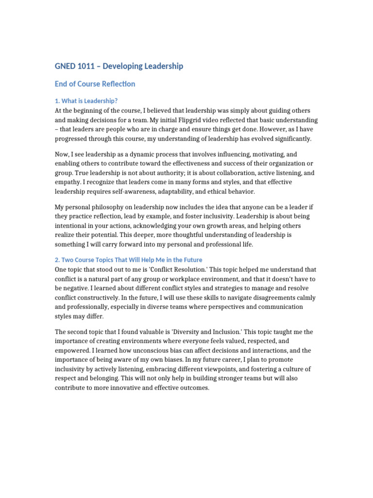 Evolving Leadership Insights and Skills | PDF