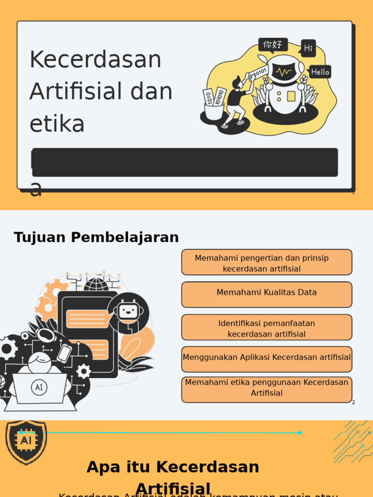 Etika dan Manfaat Kecerdasan Artifisial | PDF