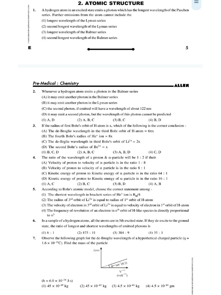 Structure of An Atom | PDF