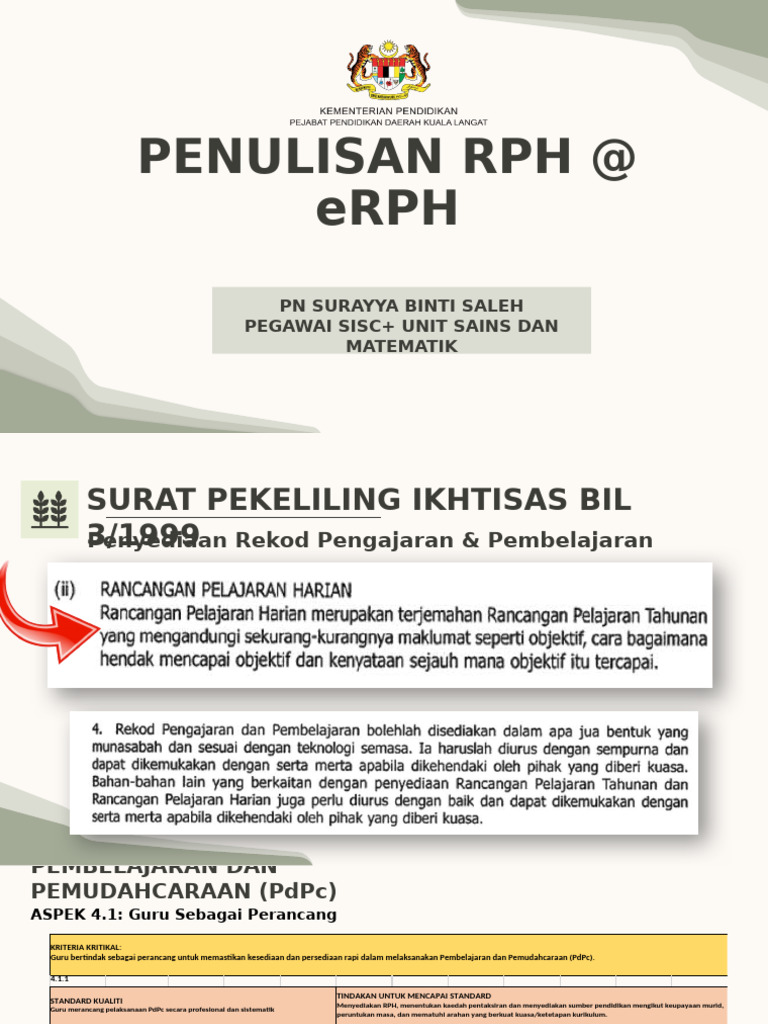 Penulisan RPH | PDF