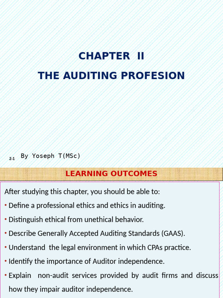 Auditing Profession Ethics and Standards | PDF | Audit | Certified ...