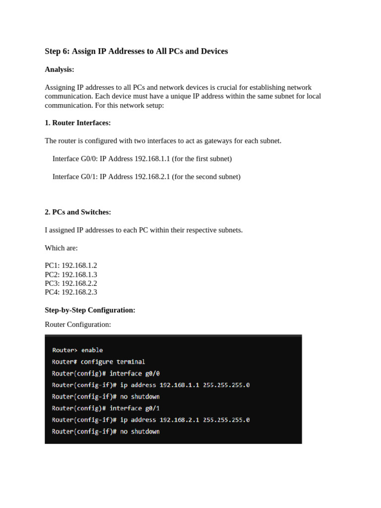 Assigning IP Addresses and Gateways | PDF | Ip Address | Computer Network