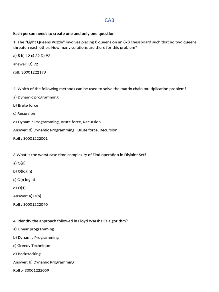 Ca3_DAA-1[2][1][1]-1[1][1] | PDF | Dynamic Programming | Matrix ...