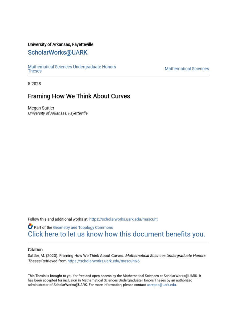 Understanding Framed Curves in Geometry | PDF | Curvature | Helix