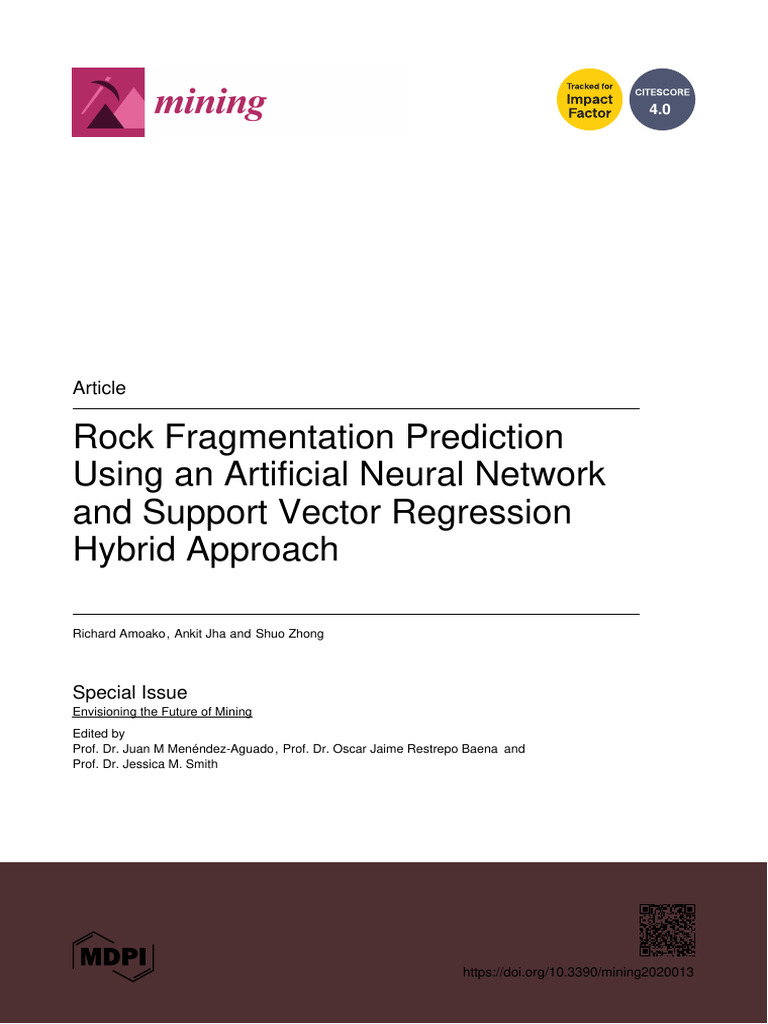 Rock Fragmentation Prediction with ML | PDF | Neuron | Machine Learning