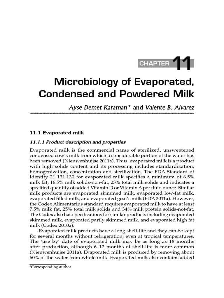 Microbiology of Evaporated Milk Products | PDF | Milk | Powdered Milk
