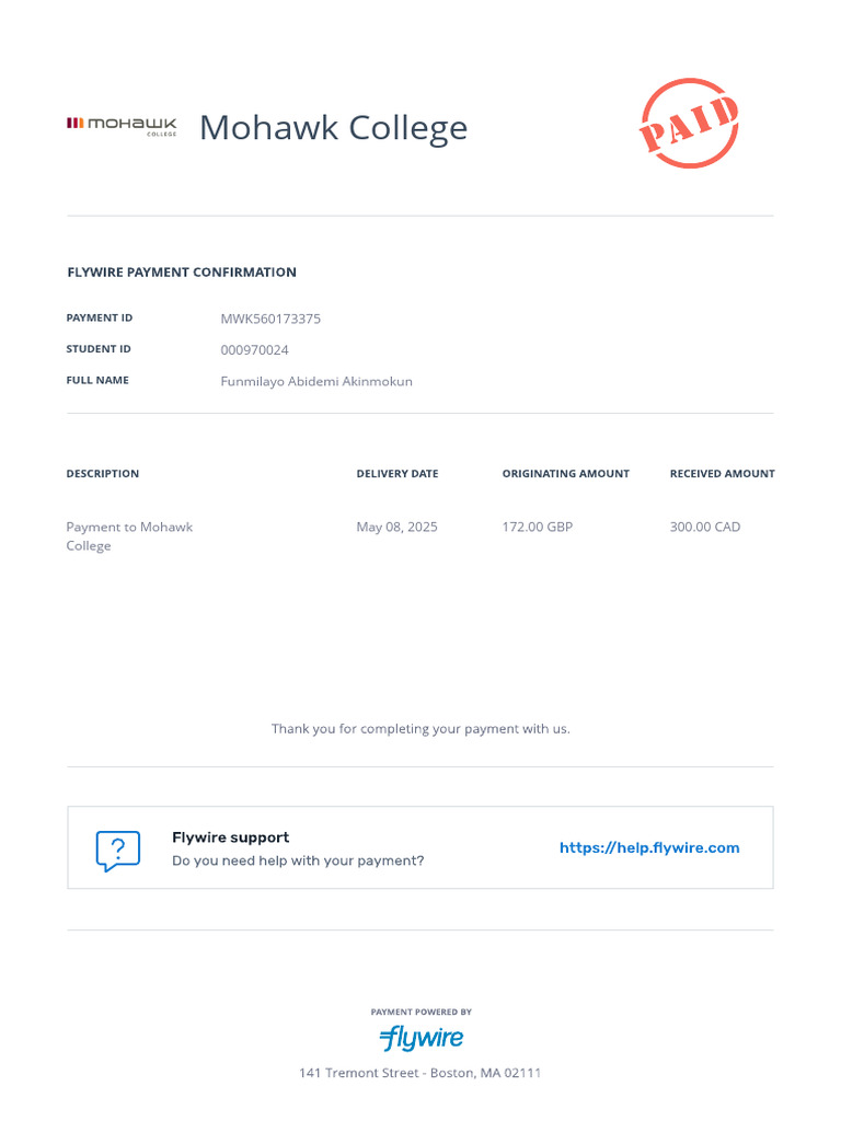 4th Receipt | PDF