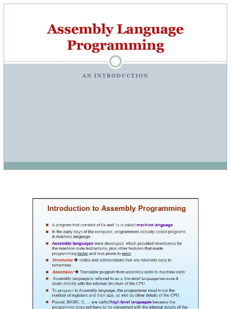 Assembly Language Basics Guide | PDF | Assembly Language | Integer ...