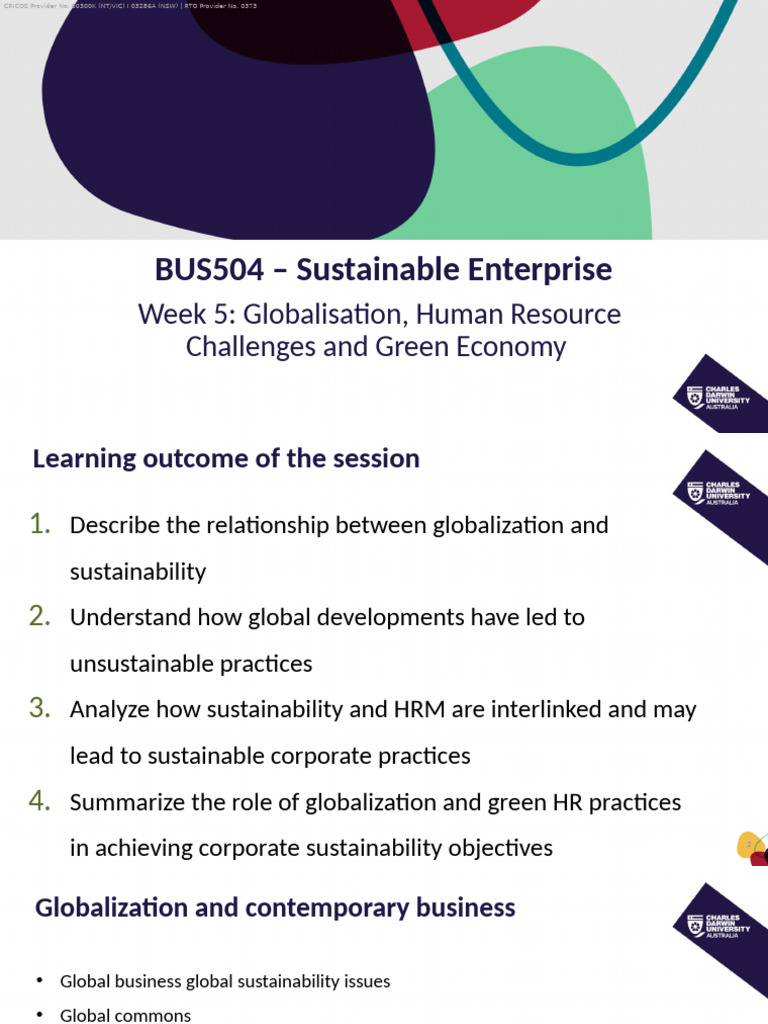 Globalization and Sustainable HR Practices | PDF | Sustainability ...