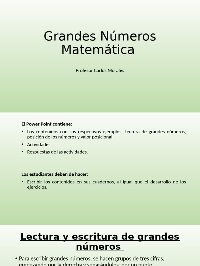 Grandes Números | PDF | Ingeniería Informática | Vocabulario
