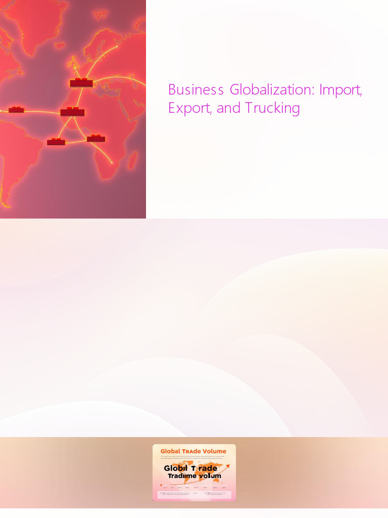 Business Globalization Import Export and Trucking | PDF | Logistics ...