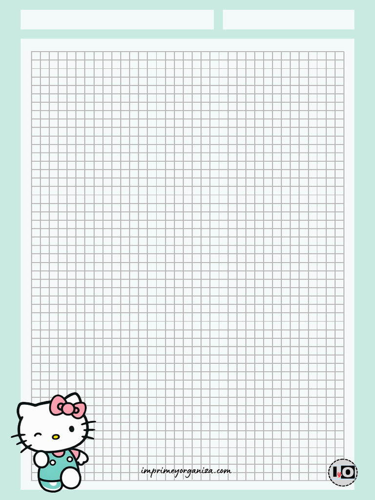 Hoja Hello Kitty Mint | PDF