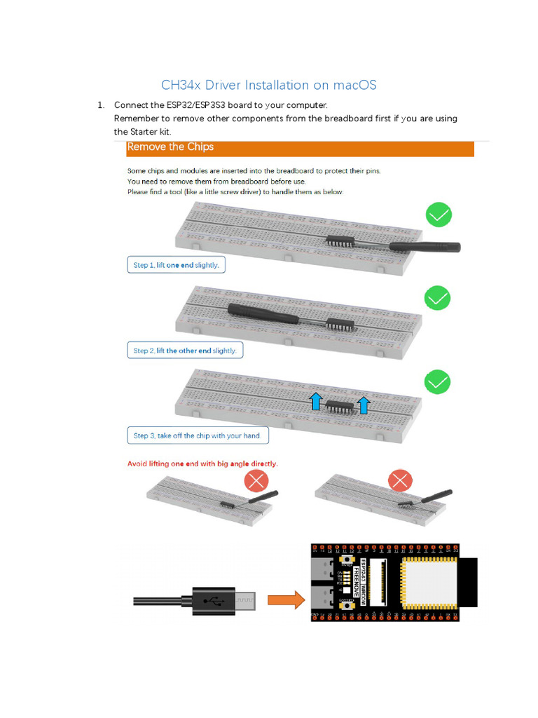 CH34x Driver Setup for macOS | PDF