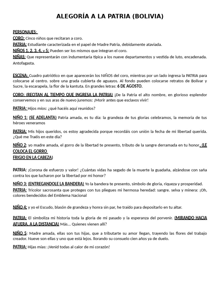 Alegoria A La Patria | PDF