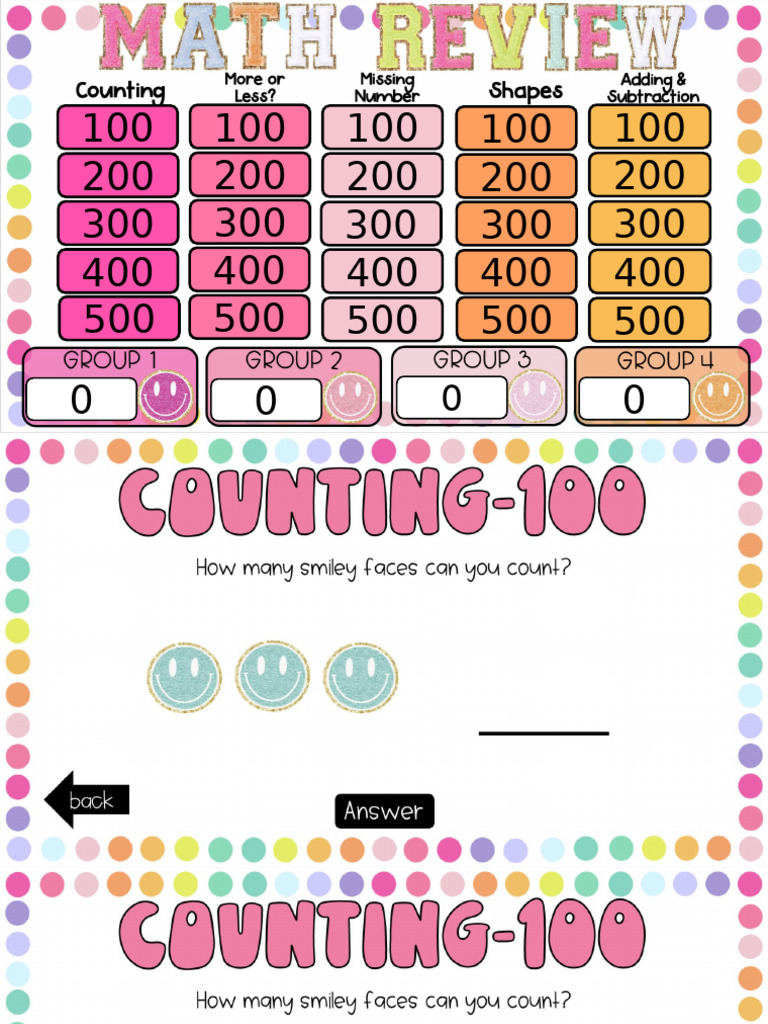 Kinder Math Review | PDF