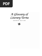 Literary Terms Dictionary Overview | PDF