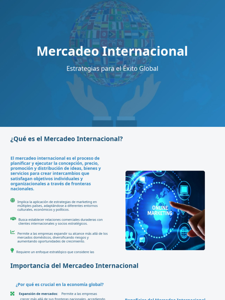 Mercadeo Internacional Estrategias para El Éxito Global | PDF ...
