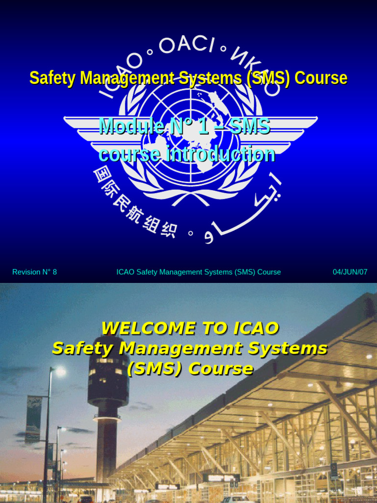 ICAO SMS Course Overview and Goals | PDF | Course Evaluation | Evaluation