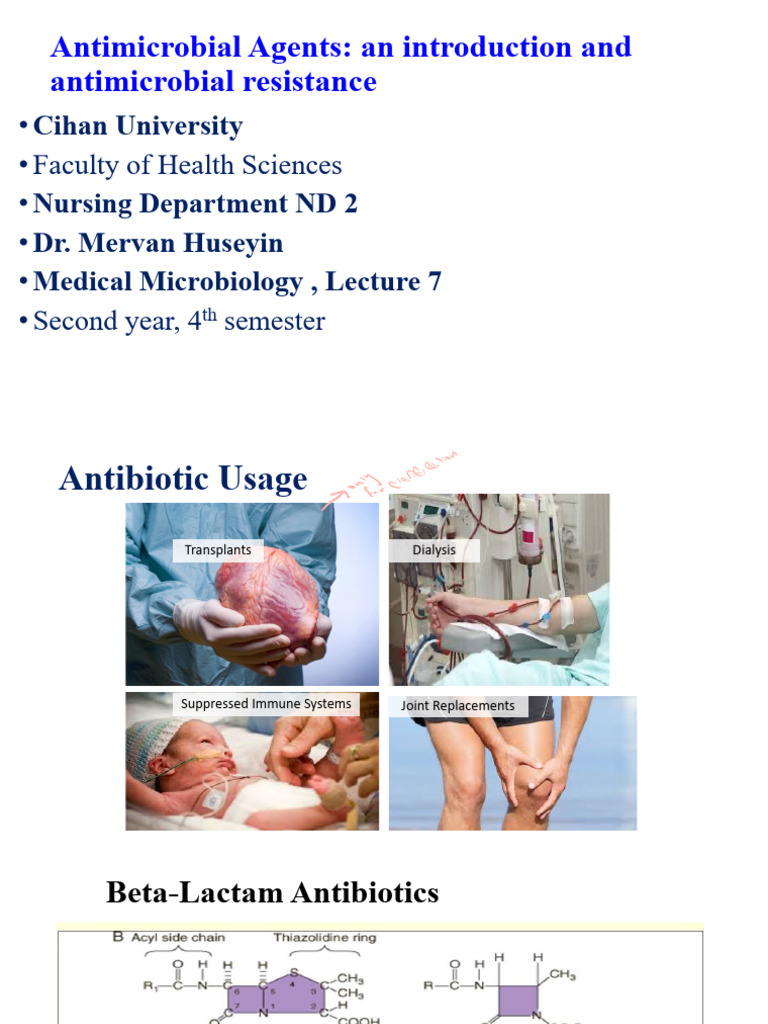 Antimicrobial Agents and Resistance Overview | PDF | Beta Lactamase ...