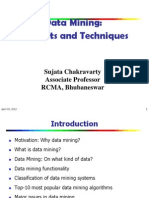 Data Mining: Concepts and Techniques: Sujata Chakravarty Associate Professor RCMA, Bhubaneswar