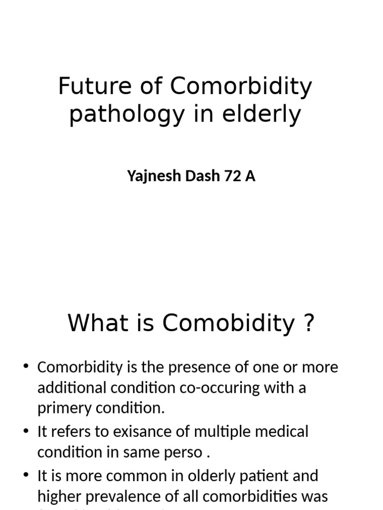 Comorbidity Management in Elderly Patients | PDF | Comorbidity ...