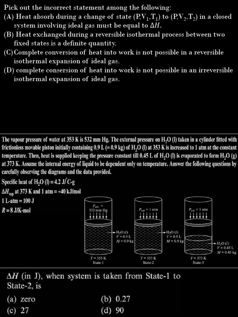 Identifying Incorrect Statements on Gas Laws | PDF
