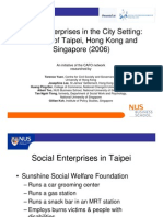 Social Enterprises in The City Setting: A Study of Taipei, Hong Kong and Singapore (2006)