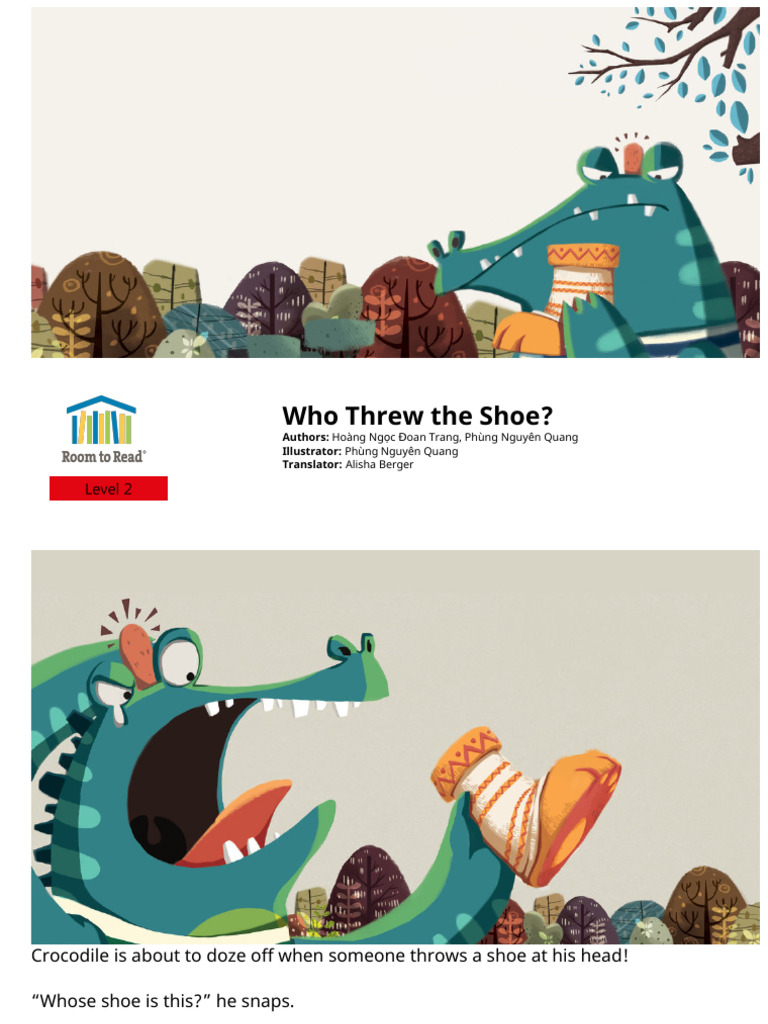 Who Threw the Shoe? A Crocodile Mystery | PDF | Creative Commons License