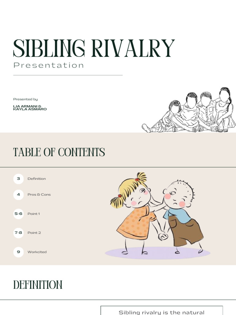 Understanding Sibling Rivalry | PDF | Sibling | Anger
