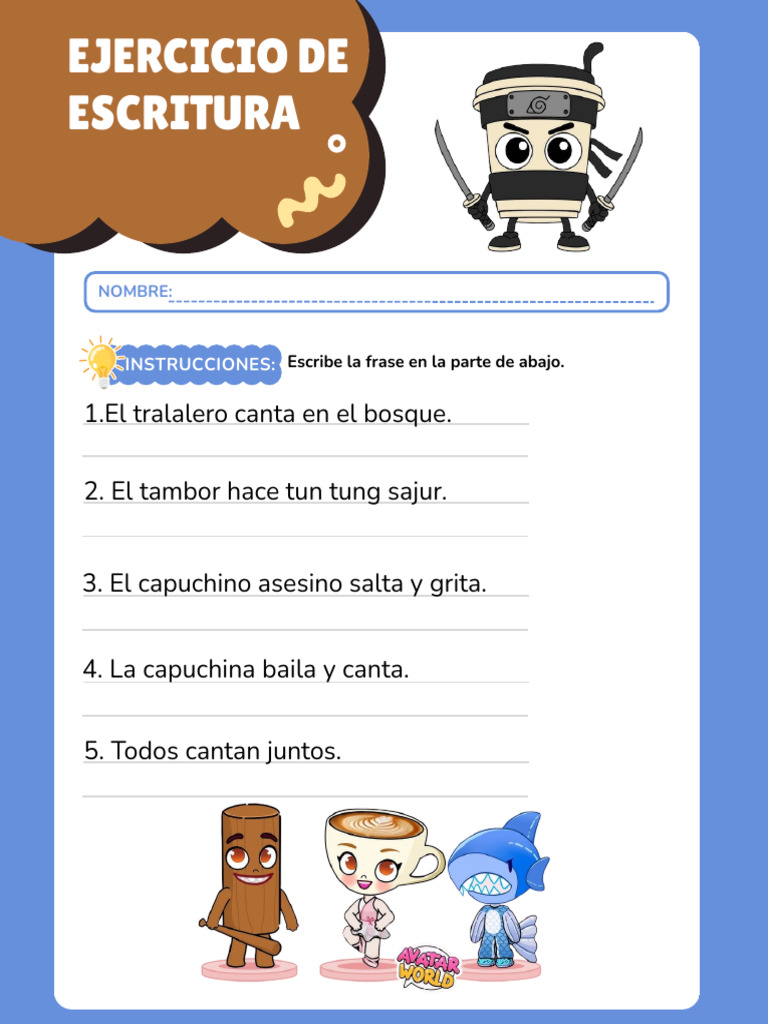 Ejercicio de Escritura Creativa | PDF