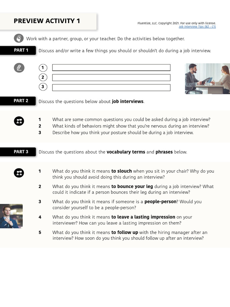 Essential Job Interview Tips Guide | PDF | Job Interview | Human ...
