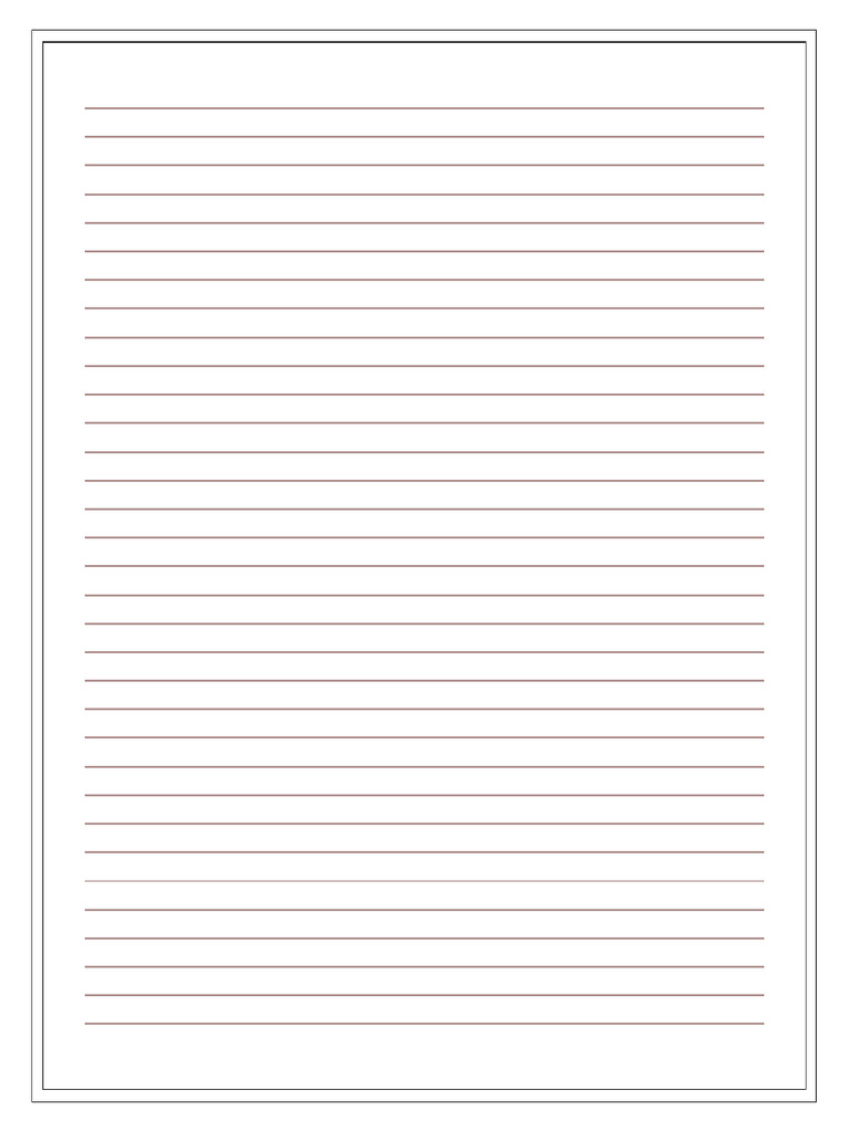 Beige Minimalist Black Geometric Notes Page Border | PDF