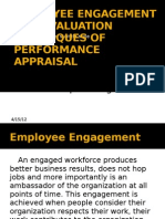 EMPLOYEE ENGAGEMENT AND EVALUATION TECHNIQUES OF PERFORMANCE APPRAISAL by Deepak
