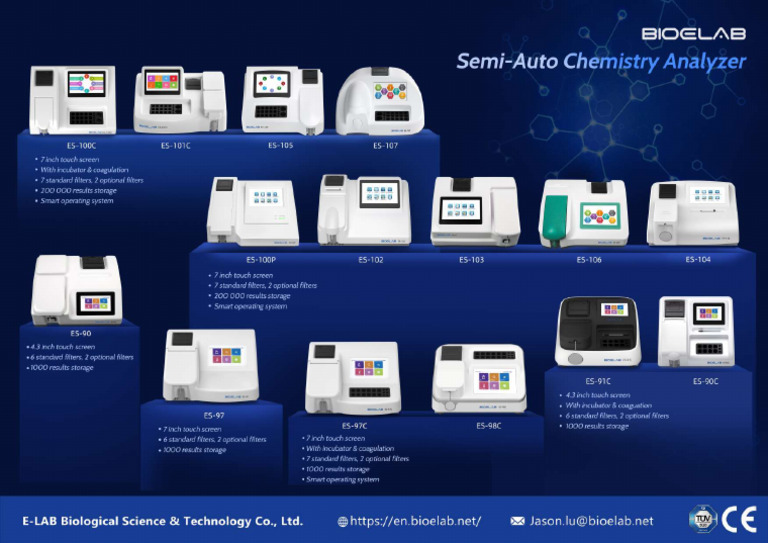 Semi-Auto Chemistry Analyzer | PDF