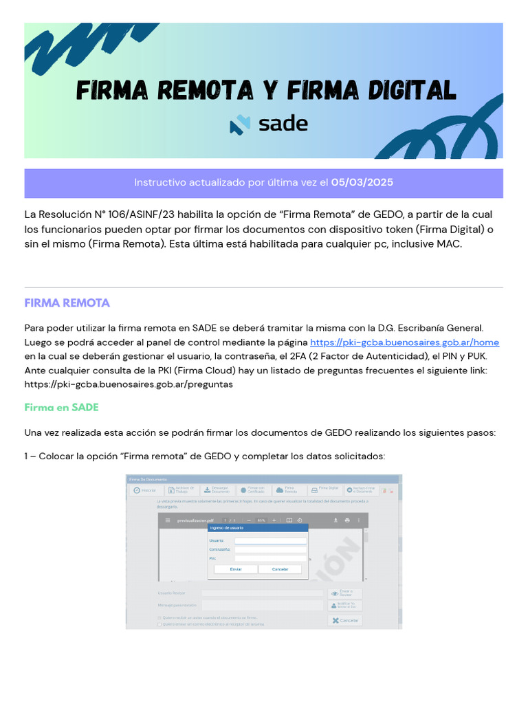 Firma Remota y Firma Digital | PDF | Informática | Software